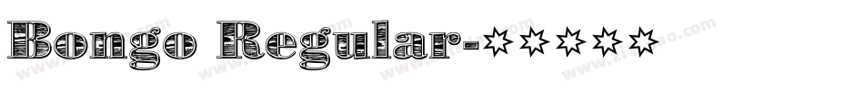 Bongo Regular字体转换